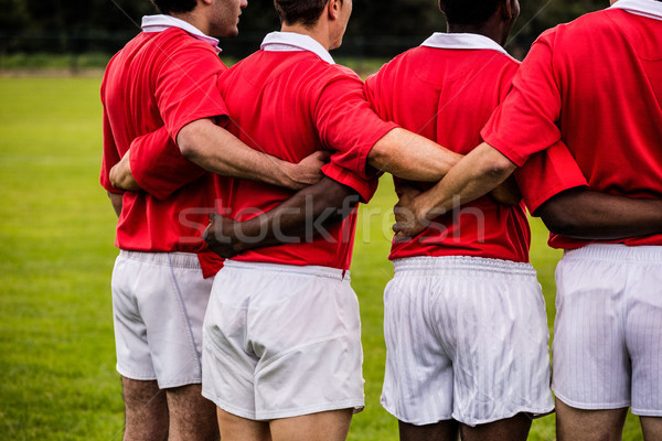 Rugby players standing together before match Stock photo © wavebreak_media