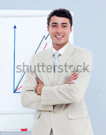 Smiling businessman holding a drinking cup  Stock photo © wavebreak_media