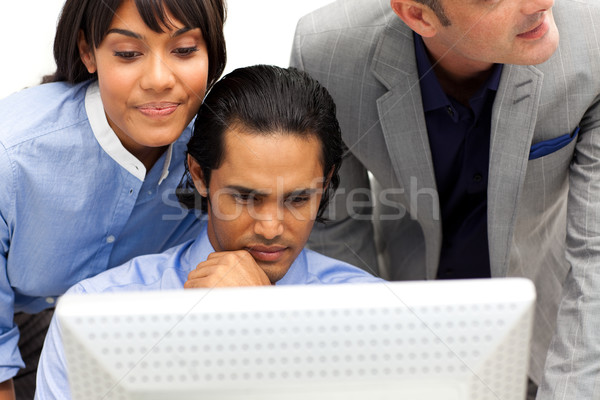 Concentrated Business partners working together  Stock photo © wavebreak_media