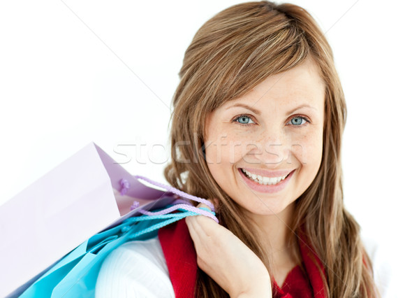 Pretty woman holding shopping bags  Stock photo © wavebreak_media