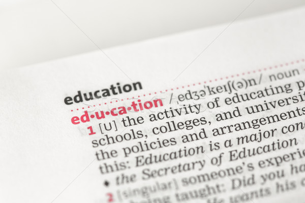 Onderwijs definitie woordenboek informatie concept kennis Stockfoto © wavebreak_media