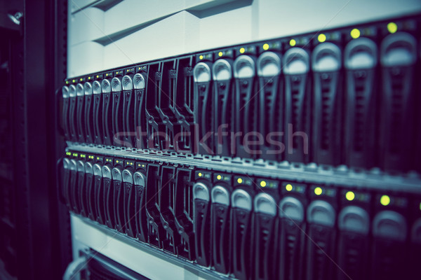 Black rack mounted server tower Stock photo © wavebreak_media