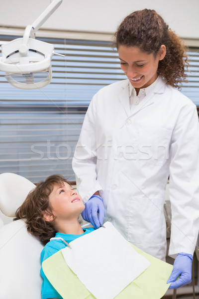 Foto stock: Dentista · pequeno · meninos · dentes · dentistas