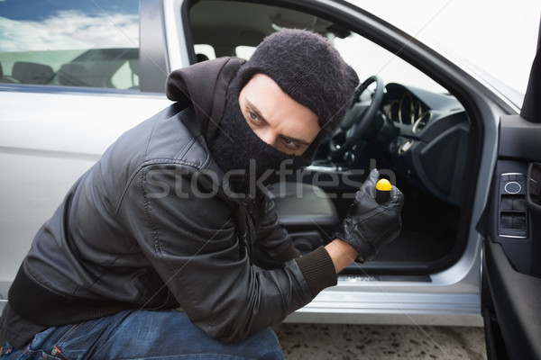 Ladro auto cacciavite porta maschio assicurazione Foto d'archivio © wavebreak_media