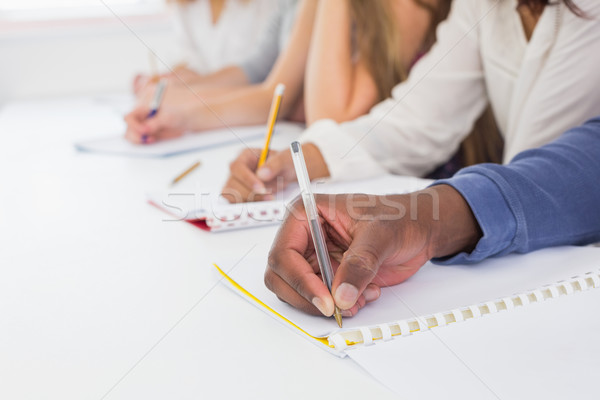 Studenten Notizen Klasse College Schule Design Stock foto © wavebreak_media