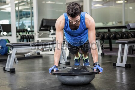 Görüntü portre kas adam top Stok fotoğraf © wavebreak_media