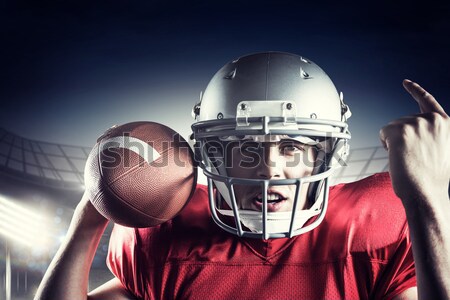Stock photo: Composite image of american football team