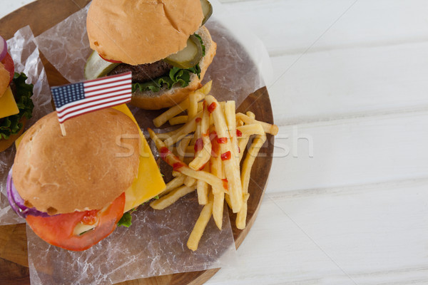 Foto d'archivio: Snack · tavola · bandiera · carne