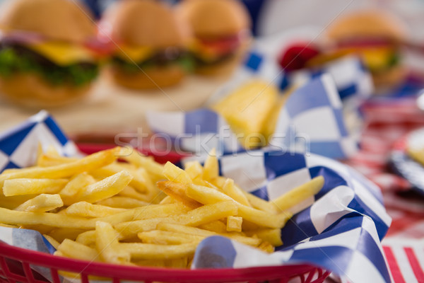 Close-up of french fries in basket Stock photo © wavebreak_media