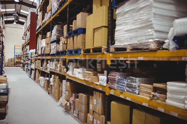 [[stock_photo]]: Entrepôt · aucun · peuple · industrie · intérieur · étage · magasin