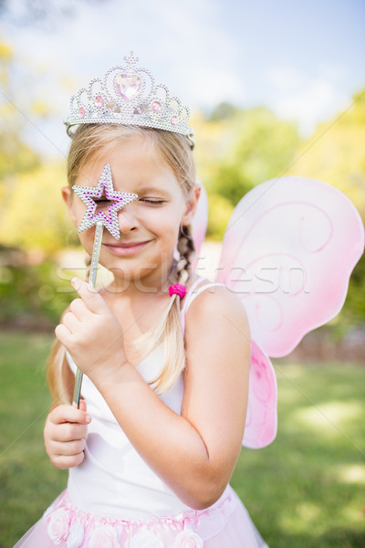 Cute girl pretending to be a princess Stock photo © wavebreak_media