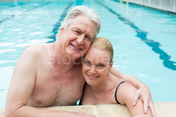 Affectueux couple femme eau heureux [[stock_photo]] © wavebreak_media