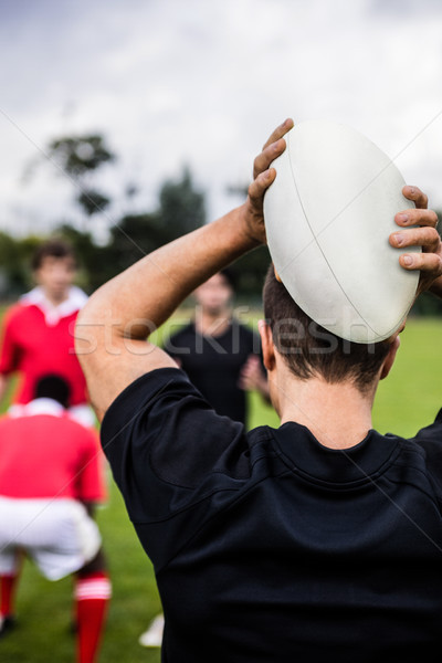 Rugby joueurs formation parc monde [[stock_photo]] © wavebreak_media