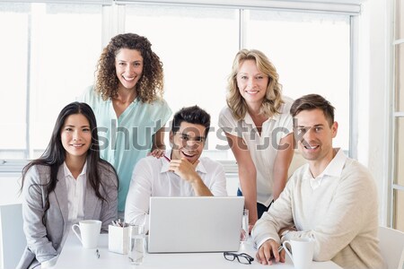 Zdjęcia stock: Pracy · komputera · spotkanie · kobieta