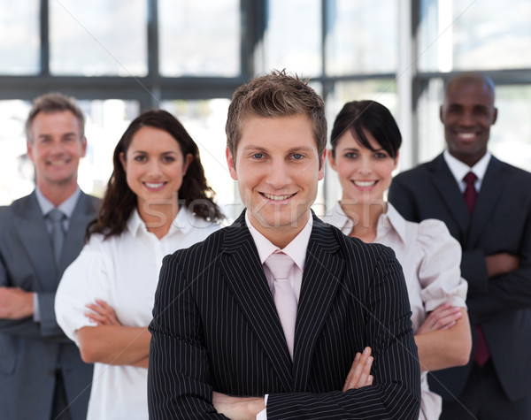 Stock photo: Business team in an office