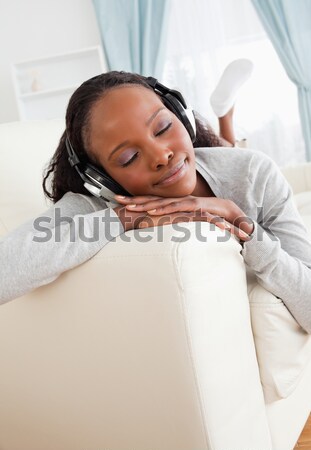 Calm woman sleeping in her bedroom Stock photo © wavebreak_media