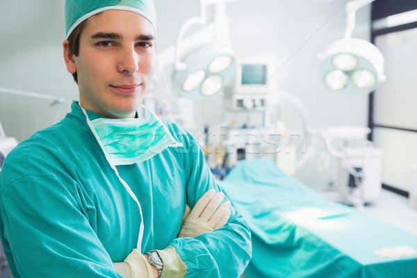 Surgeon looking at camera in an operating theatre Stock photo © wavebreak_media