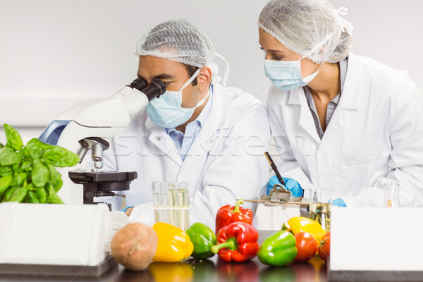 Alimentaire microscope recherche Université homme [[stock_photo]] © wavebreak_media