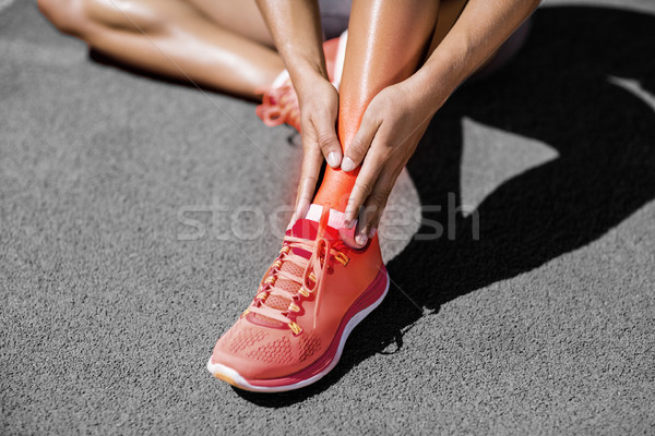 Alacsony részleg sportoló szenvedés fájdalom útvonal Stock fotó © wavebreak_media