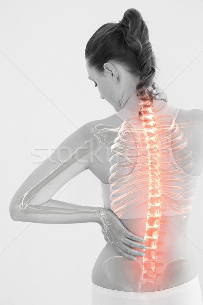 Digitally generated image of woman suffering from muscle pain Stock photo © wavebreak_media