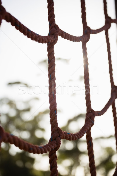 Stockfoto: Net · touw · weefsel · park