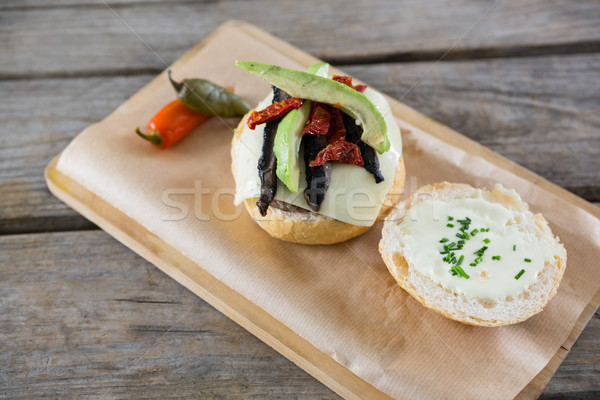 Stockfoto: Ingrediënten · papier · hout