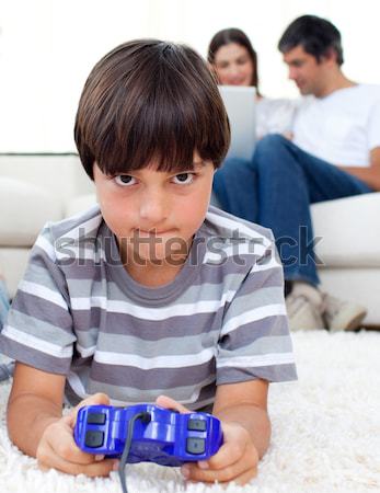 écolière devoirs noir attentif livre enfant [[stock_photo]] © wavebreak_media