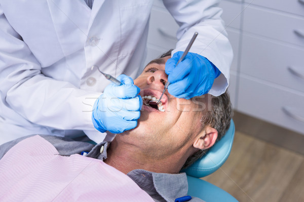 Zahnarzt zahnärztliche Behandlung Mann medizinischen Klinik Stock foto © wavebreak_media
