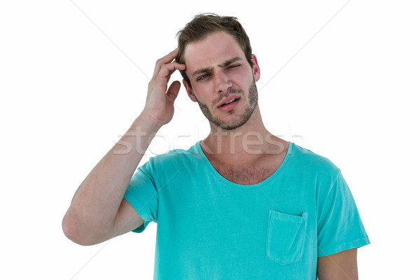 Hombre dolor de cabeza blanco cabeza fresco Foto stock © wavebreak_media