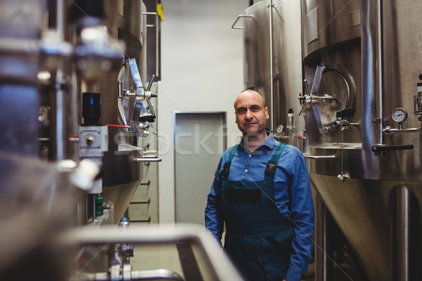 Confident owner standing amidst manufacturing equipment Stock photo © wavebreak_media