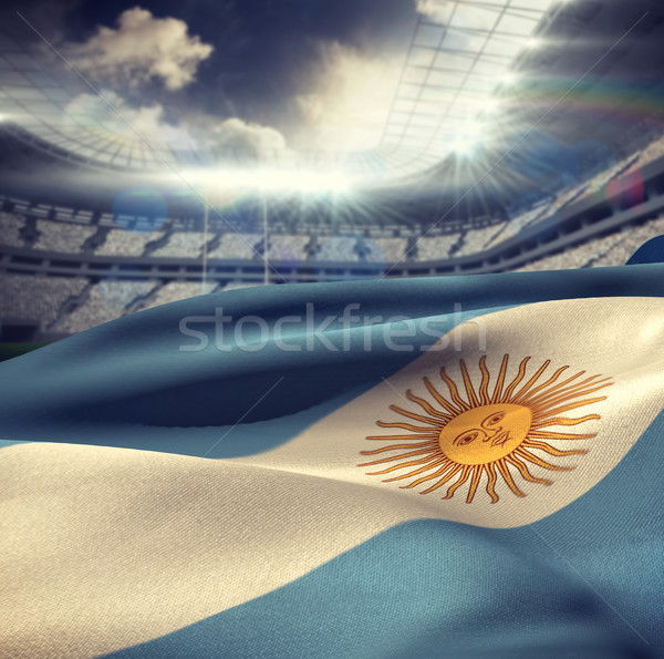 Composite image of argentina flag waving in wind Stock photo © wavebreak_media