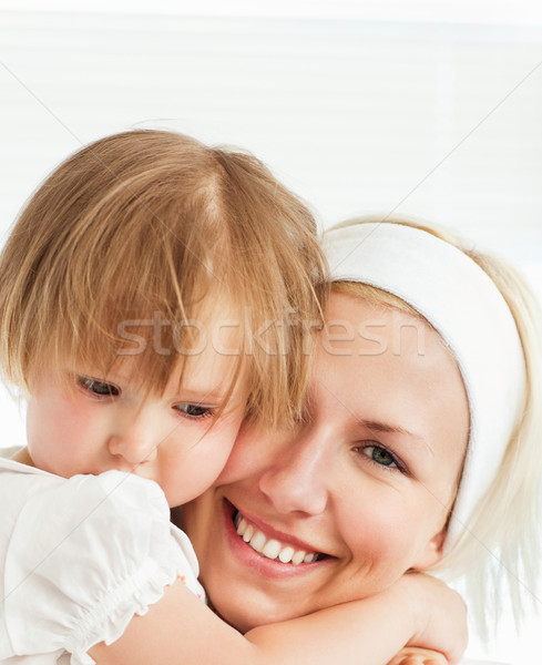 Moeder spelen dochter badkamer vrouw meisje Stockfoto © wavebreak_media