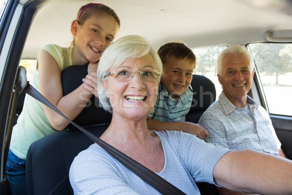 Grandparents going on road trip with grandchildren Stock photo © wavebreak_media