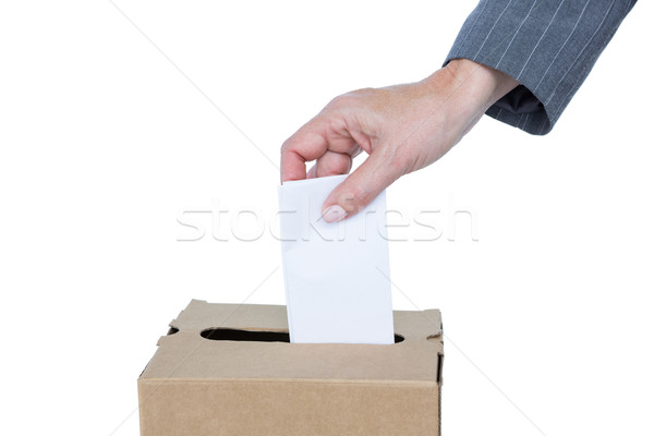 ビジネスマン 投票 投票 ボックス 白 女性 ストックフォト © wavebreak_media