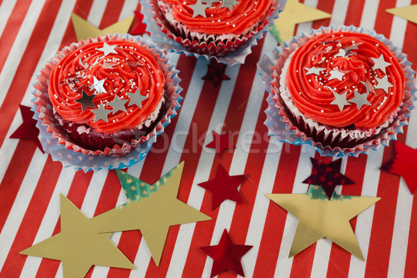 Decorated cupcakes with 4th july theme Stock photo © wavebreak_media