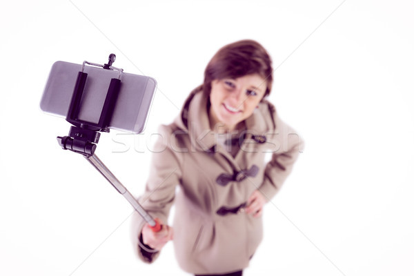 Foto stock: Mulher · atraente · mulher · moda · roupa · sorridente