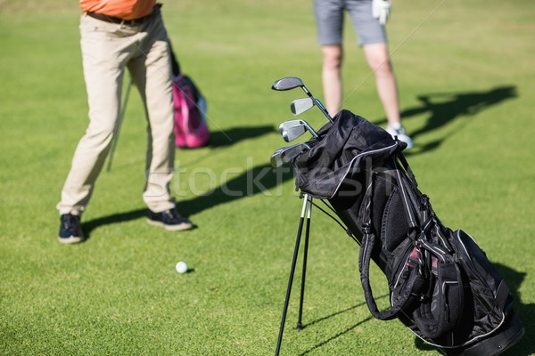 Coppia giocare sacca da golf primo piano basso sezione Foto d'archivio © wavebreak_media