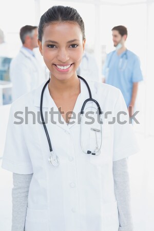Portrait of two female nurse standing in corridor Stock photo © wavebreak_media