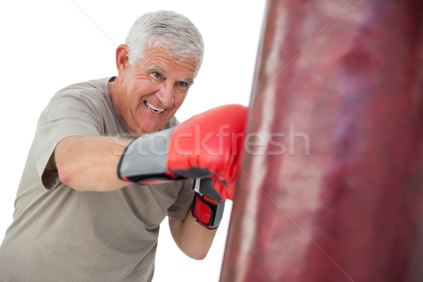 [[stock_photo]]: Portrait · déterminé · supérieurs · boxeur · blanche · mains