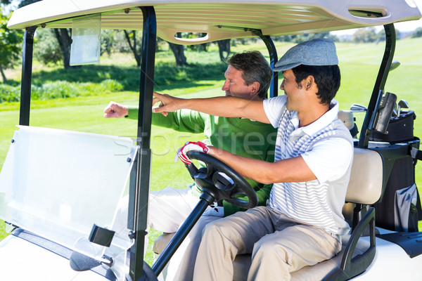 Golf amici guida golf campo da golf felice Foto d'archivio © wavebreak_media