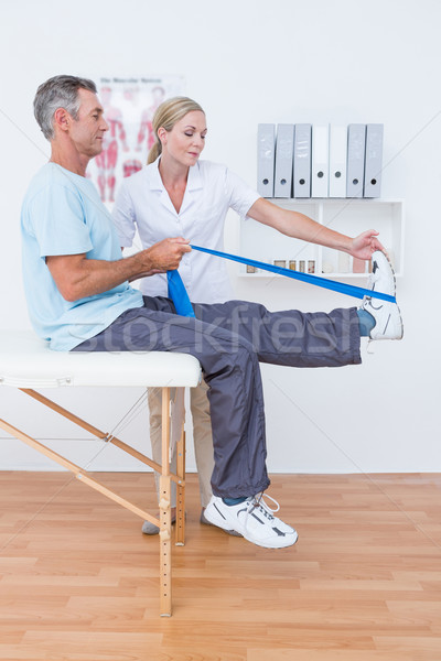Arzt Patienten zurück Beine medizinischen Stock foto © wavebreak_media