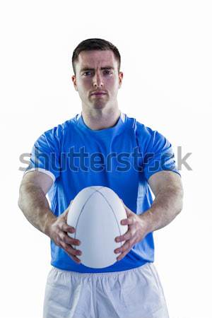 American football player holding an helmet Stock photo © wavebreak_media