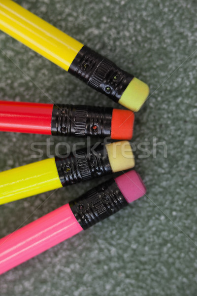 Kalemler silgi kara tahta kalem Stok fotoğraf © wavebreak_media