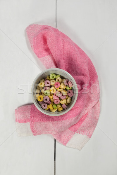 Bowl of various froot loops in bowl Stock photo © wavebreak_media