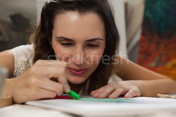 Woman painting a sketch Stock photo © wavebreak_media