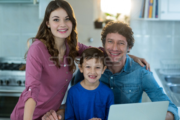 Portrait of family using laptop Stock photo © wavebreak_media