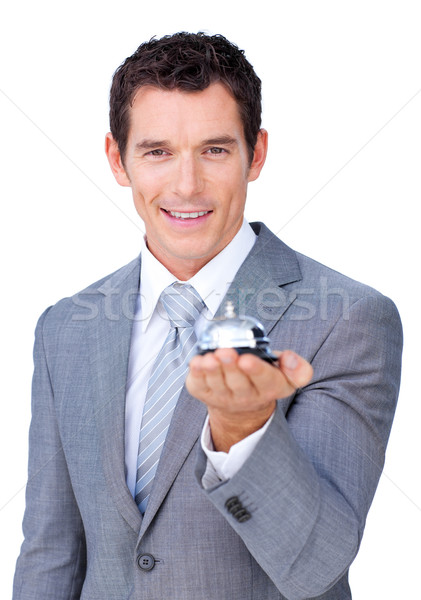 Assertive businessman showing a service bell  Stock photo © wavebreak_media