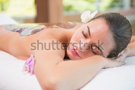 Stockfoto: Goed · kijken · blonde · vrouw · slapen · wellness · centrum · gezicht