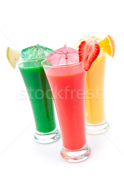 充分 眼鏡 果汁 水果 件 白 商業照片 © wavebreak_media
