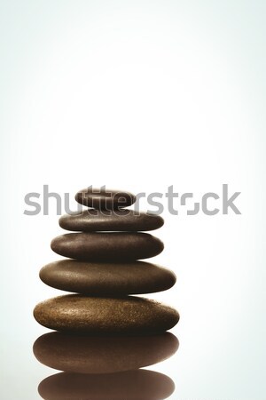 Zen piedras equilibrio blanco tiro estudio Foto stock © wavebreak_media